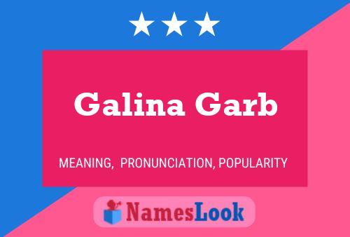 Galina Garb பெயர் போஸ்டர்