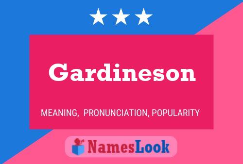 Gardineson பெயர் போஸ்டர்