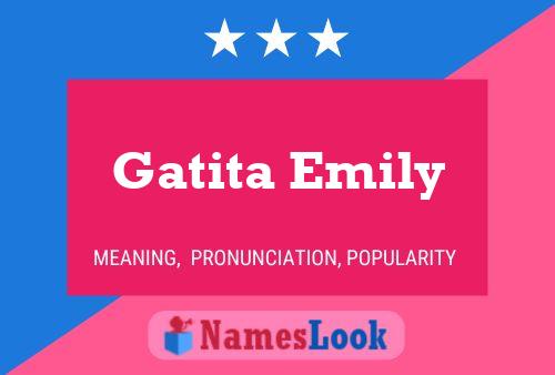 Gatita Emily பெயர் போஸ்டர்