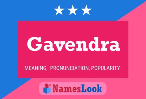 Gavendra பெயர் போஸ்டர்