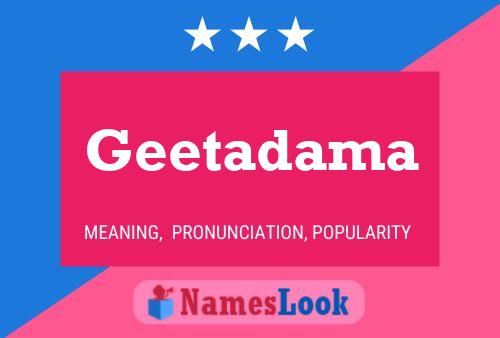 Geetadama பெயர் போஸ்டர்