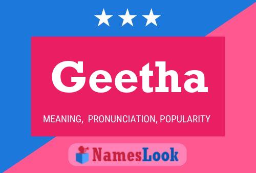 Geetha பெயர் போஸ்டர்