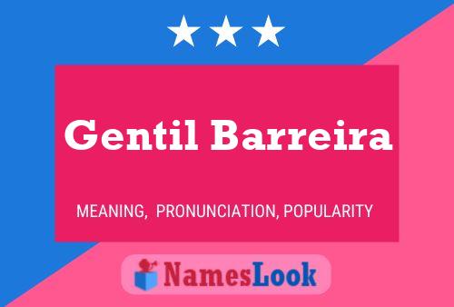 Gentil Barreira பெயர் போஸ்டர்