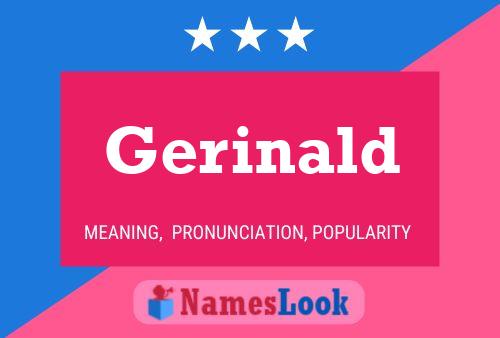 Gerinald பெயர் போஸ்டர்