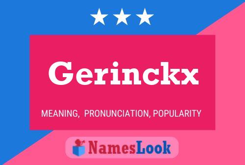 Gerinckx பெயர் போஸ்டர்