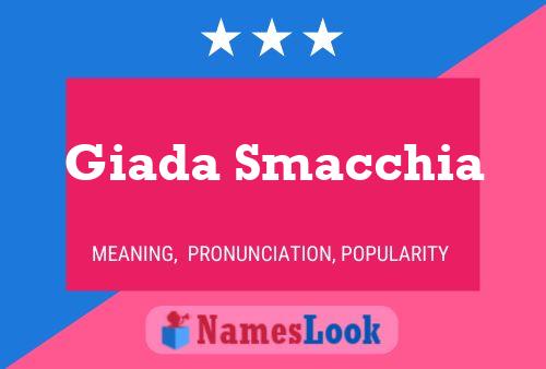 Giada Smacchia பெயர் போஸ்டர்