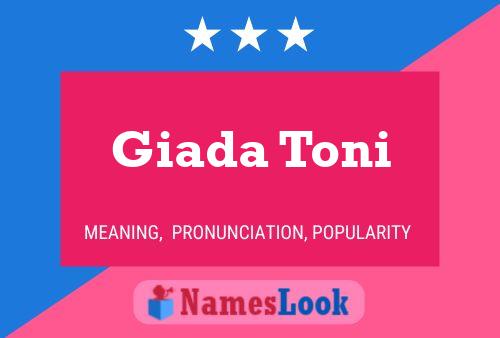 Giada Toni பெயர் போஸ்டர்