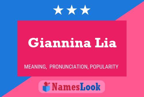 Giannina Lia பெயர் போஸ்டர்