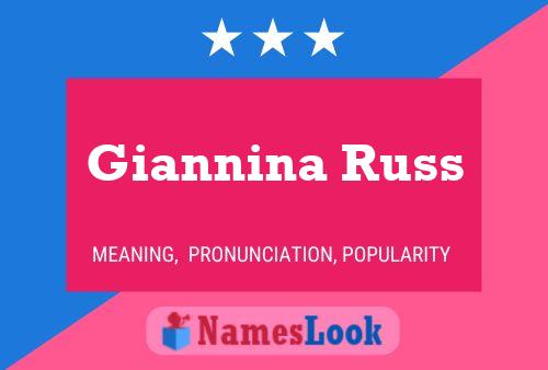 Giannina Russ பெயர் போஸ்டர்