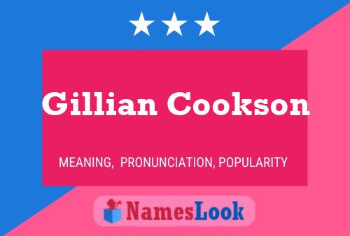 Gillian Cookson பெயர் போஸ்டர்