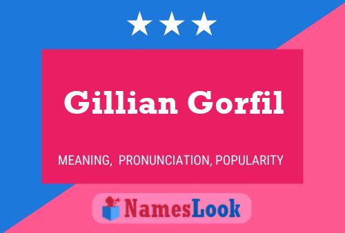 Gillian Gorfil பெயர் போஸ்டர்