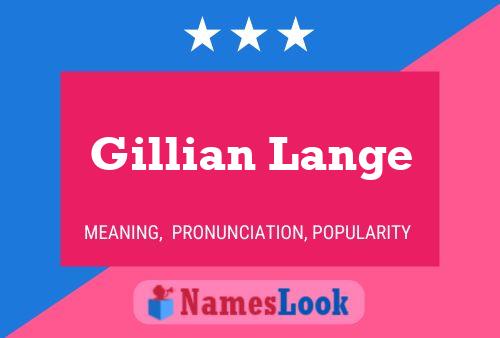 Gillian Lange பெயர் போஸ்டர்