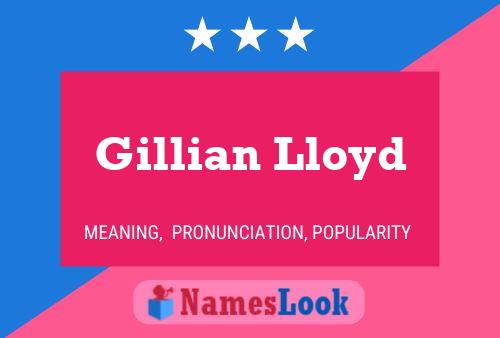 Gillian Lloyd பெயர் போஸ்டர்