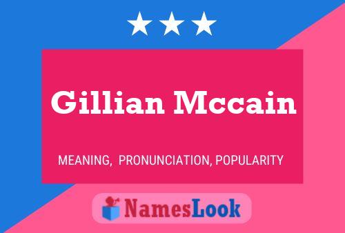 Gillian Mccain பெயர் போஸ்டர்