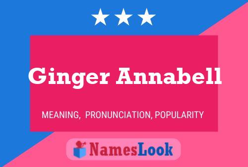 Ginger Annabell பெயர் போஸ்டர்