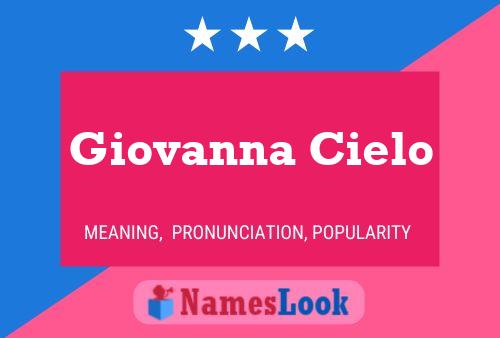 Giovanna Cielo பெயர் போஸ்டர்