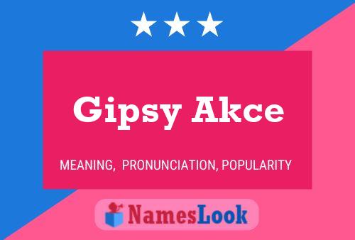 Gipsy Akce பெயர் போஸ்டர்