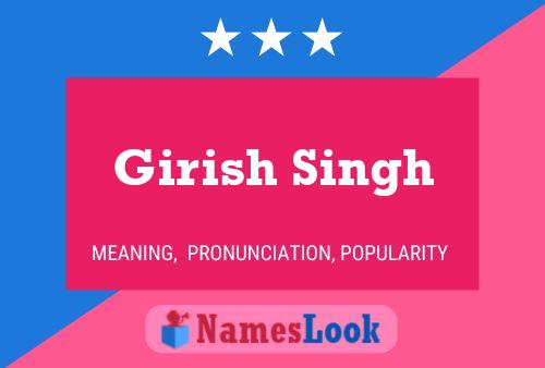 Girish Singh பெயர் போஸ்டர்