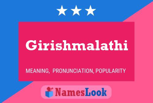 Girishmalathi பெயர் போஸ்டர்