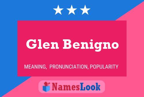 Glen Benigno பெயர் போஸ்டர்