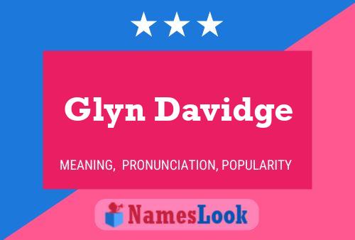 Glyn Davidge பெயர் போஸ்டர்