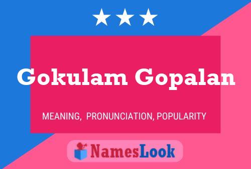 Gokulam Gopalan பெயர் போஸ்டர்