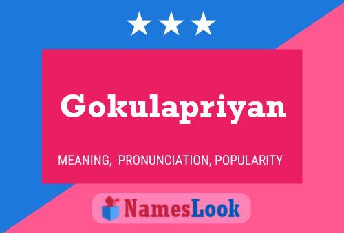 Gokulapriyan பெயர் போஸ்டர்