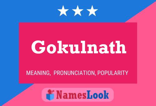 Gokulnath பெயர் போஸ்டர்