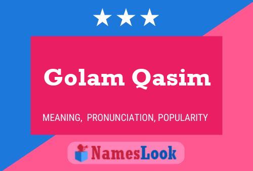 Golam Qasim பெயர் போஸ்டர்