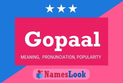 Gopaal பெயர் போஸ்டர்