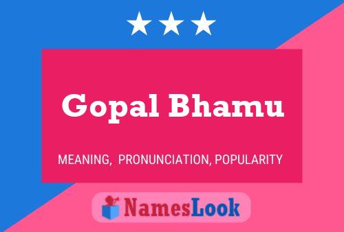 Gopal Bhamu பெயர் போஸ்டர்