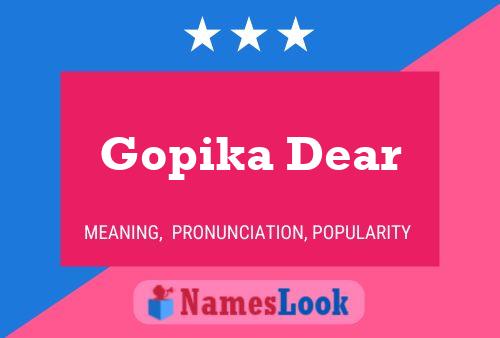 Gopika Dear பெயர் போஸ்டர்