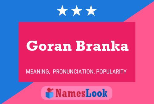 Goran Branka பெயர் போஸ்டர்