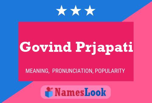 Govind Prjapati பெயர் போஸ்டர்