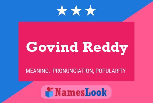 Govind Reddy பெயர் போஸ்டர்