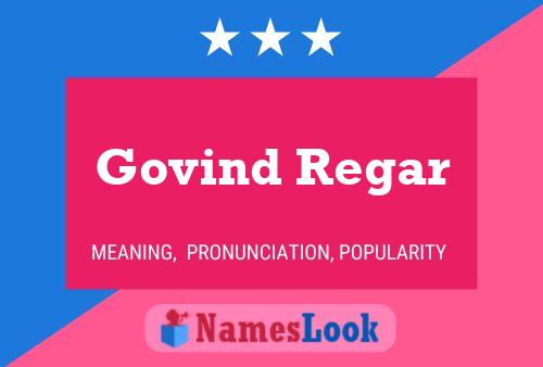 Govind Regar பெயர் போஸ்டர்