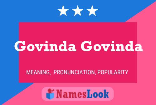 Govinda Govinda பெயர் போஸ்டர்