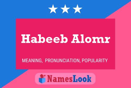 Habeeb Alomr பெயர் போஸ்டர்