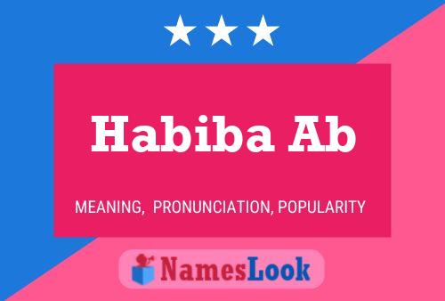 Habiba Ab பெயர் போஸ்டர்