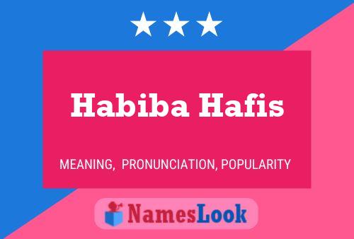 Habiba Hafis பெயர் போஸ்டர்