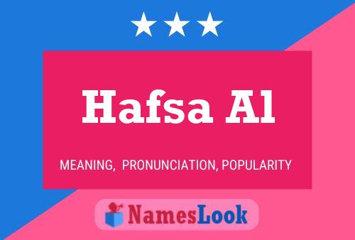 Hafsa Al பெயர் போஸ்டர்