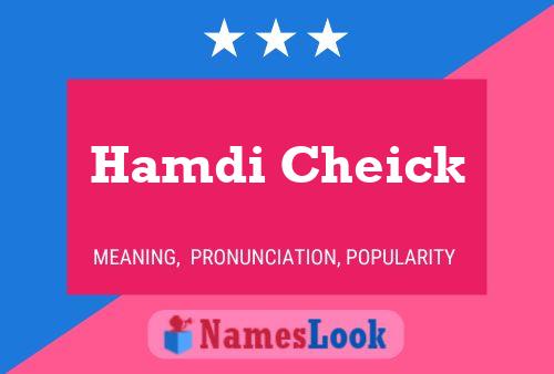 Hamdi Cheick பெயர் போஸ்டர்