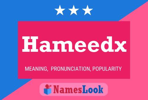 Hameedx பெயர் போஸ்டர்