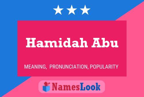 Hamidah Abu பெயர் போஸ்டர்