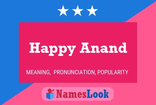 Happy Anand பெயர் போஸ்டர்