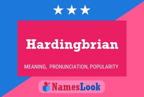 Hardingbrian பெயர் போஸ்டர்