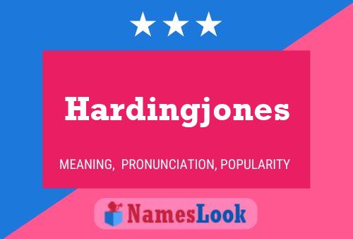 Hardingjones பெயர் போஸ்டர்