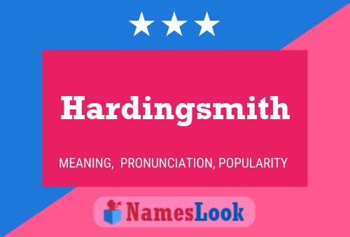 Hardingsmith பெயர் போஸ்டர்