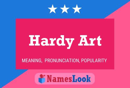 Hardy Art பெயர் போஸ்டர்