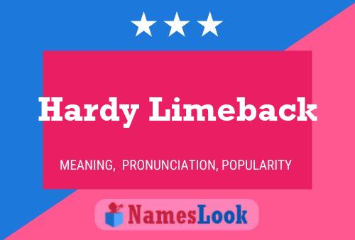 Hardy Limeback பெயர் போஸ்டர்